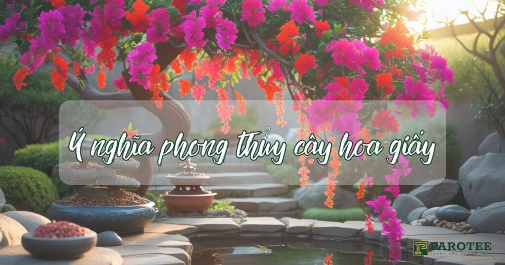 ý nghĩa phong thủy của cây hoa giấy