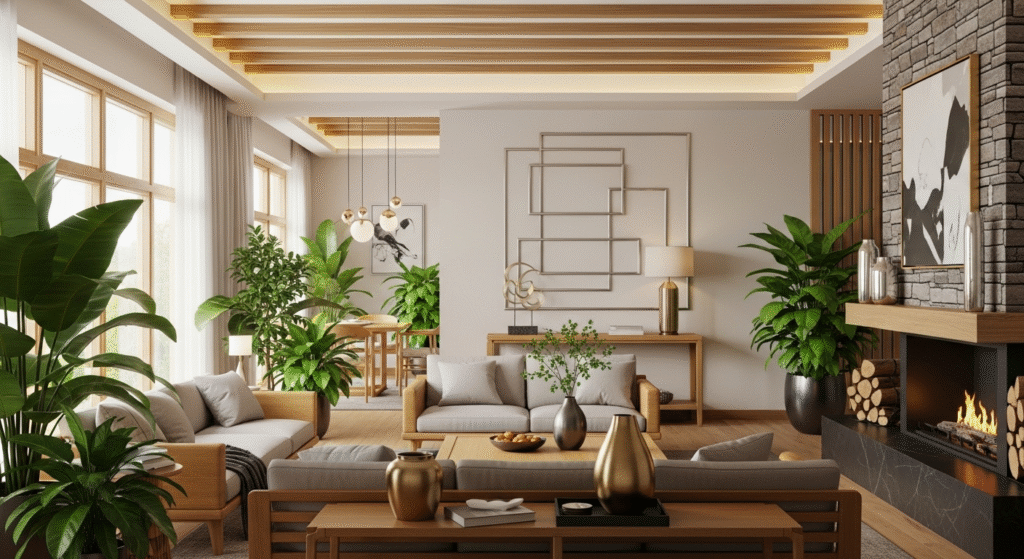 Màu sắc và chất liệu tạo nên sự cân bằng năng lượng